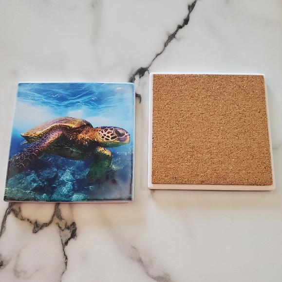 Sea Turtles 2 Pack Sandstone Coasters - Picture 4 of 8